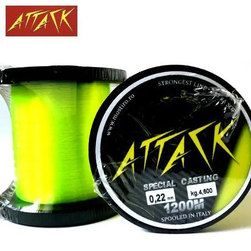 Fir monofilament Attack Special Casting 0.26mm/5.4kg/1200m - Comandă simplu